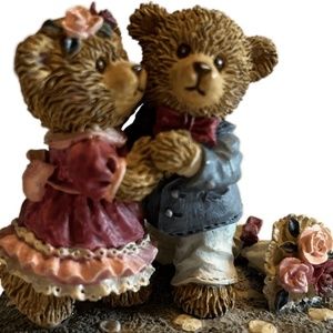 Pre-owned Teddy Bear Figurine by Russ Berrie and Co. Inc Teddy Town I Love You